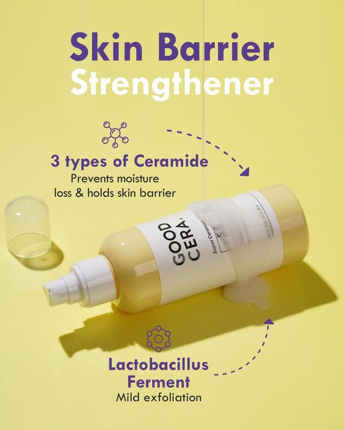 HOLIKA HOLIKA Good Cera Super Ceramide Toner - 50% Ceramide Hydrating Toner with Hyaluronic Acid & Niacinamide - Korean Skincare pH 5.5 Moisturizing for Dry Sensitive Skin, 6.12 fl.oz.