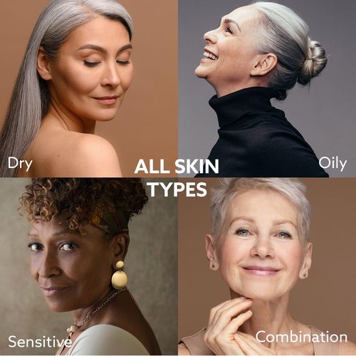 ANSDUR Super Vitamin C Serum for Women over 70: Hyaluronic Acid Serum for Face, Dark Spot Remover and Wrinkle Reduction - Lifting, Smoothing, Moisturizing, All in One Skin Care Formula, 1 fl oz