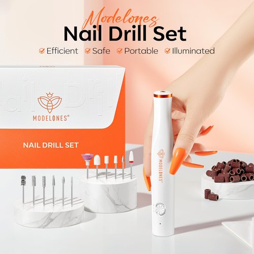 modelones Pink Mini UV Light with Cordless Nail Drill for Nails, UV Nail Lamp, Nail Light with 2 Timers for Fast Nail Extension, LED Nail Lamp, Portable USB Nail Dryer for Travel