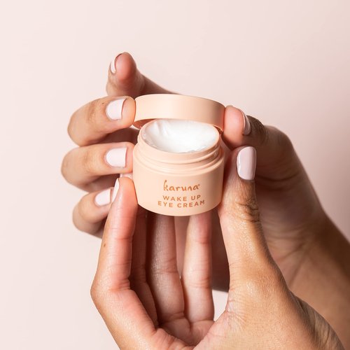 Karuna - Wake Up Eye Cream with Coffee Cherry & Tri-Peptides, Caffeine Eye Cream, Under Eye Brightener, Anti Aging Serum, Moisturizer for Puffiness, Boost Collagen for Fine Lines & Dark Circles, 15 ml