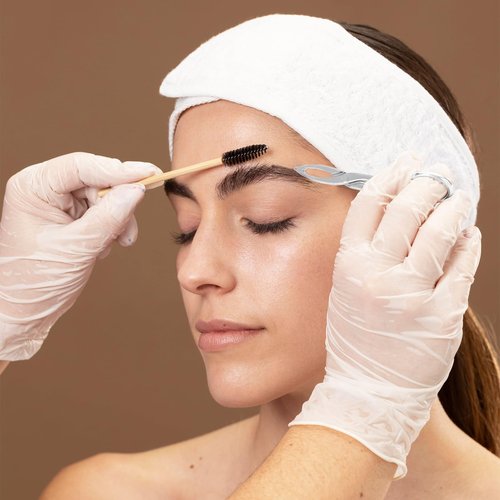2 pcs Tweezers Scissor Handle, Straight Tip Scissor Shaped Eyebrows Tweezers, Stainless Flat Hair Plucker for Women Man Remover Facial Hair Eyebrows Care (Silver and Black)