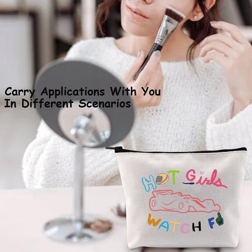 TSOTMO Racing Makeup Bag Motorsport Gift Racer Racing Aesthetic Cosmetic Bag for Car Lovers Carry Racing Gift (WATCH Car)