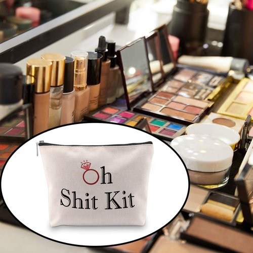 Bachelorette Kit Bags Bridal Shower Gift Oh Shit Kit Makeup Bag Wedding Party Cosmetic Bag Bridesmaid Makeup Pouch (Oh Shit Kit)