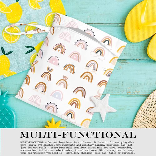 zcyxuuw Rainbow Wet Bag, Wet Dry Bag, For Swimsuit Travel Vacation Beach Pool Weekend Trip Gifts Makeup Bags Bachelorette Party Bestie Gifts for Women Sister Friends
