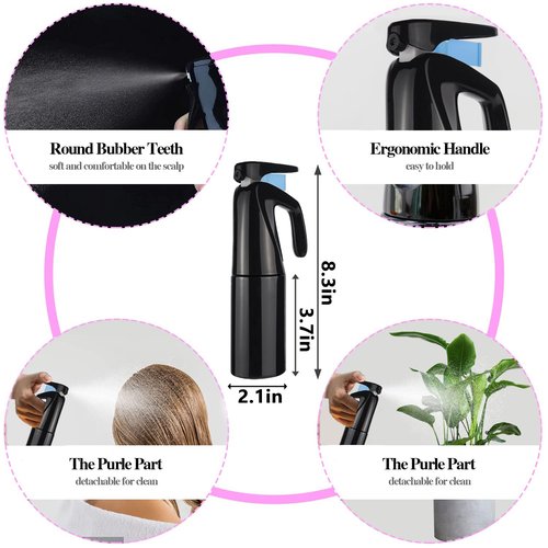 12Pcs Detangling Brush Set for Curly Hair, Curly Hair Brush with Sleep Bonnet Afro America/African 3a to 4c Texture, Easier and Faster on Wash Days