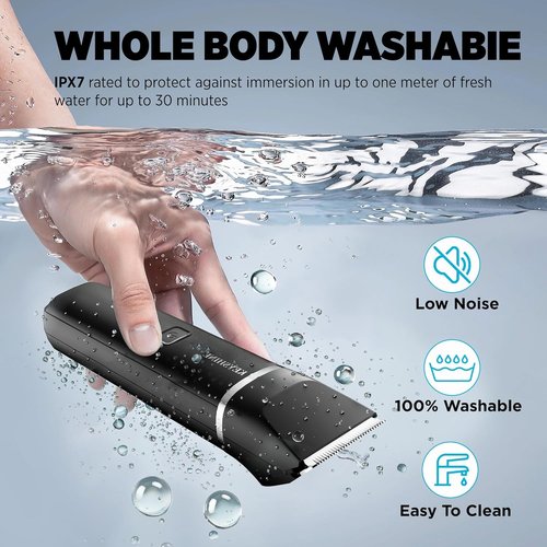 KAPHIO Electric Razor for Men: 2-in-1 Beard & Nose Hair Trimmer for Men - IPX7 Waterproof Shavers for Temple Groin Body Ear Hairs Trimmer - Best Gifts for Husband