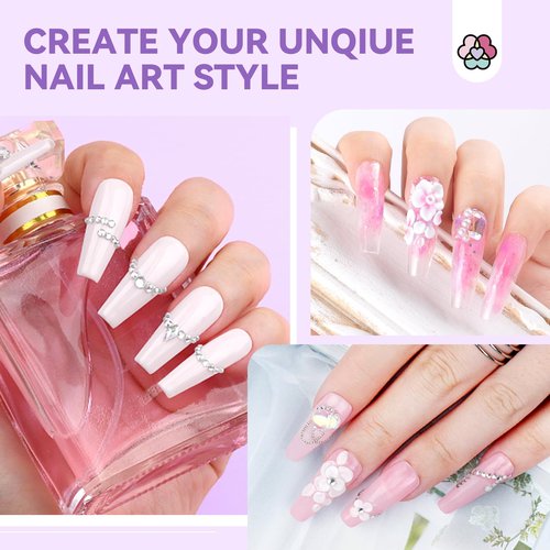 SAVILAND Acrylic Nail Kit with Everything for Beginners: Acrylic Powder and Liquid Set with Gel Nail Polish Nail Lamp Base & Top Gel Acrylic Nail Brush Professional Nail Kits Acrylic with Everything