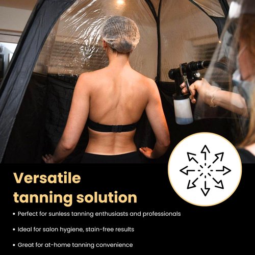 60 Pairs(120feets)Spray Tan Feet Pads Disposable & Economic Black Feet pads for Spray tanning,Use in Tanning booth,Sunless Tanning at Home or Beauty Salon-Non Slip-Comfortable-Hygienic-Ultra Bronzing
