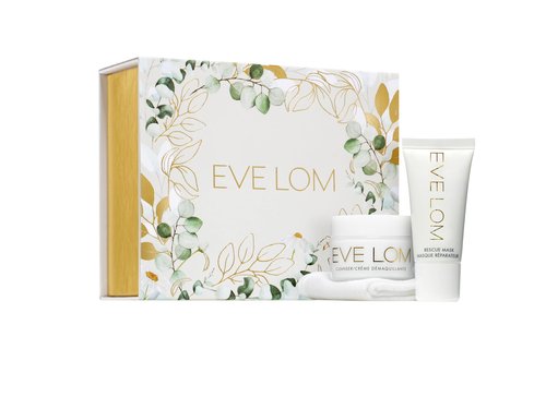 EVE LOM Skin Saviour Holiday Set - Iconic Cleanser Balm & Honey-Infused Clay Mask - Luxurious Beauty Ritual for Soft, Pure & Hydrated Skin - Botanical Skincare Essential Giftset
