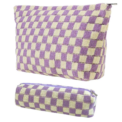 Makeup Bag Cosmetic Bag for Women,Makeup Bags for Purse Zipper Cosmetic Pouch Large Travel Canvas Make Up Organizer for Women and Ladies Purse(Dream Purple2)
