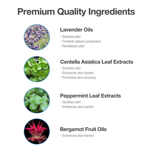 OxygenCeuticals Skin Balancing Toner – Hydrating & pH Balancing Facial Toner with Centella, Lavender & Freesia Extracts, Improves Skin Texture for Oily & Combination Skin. 4.23 fl.oz (120ml)