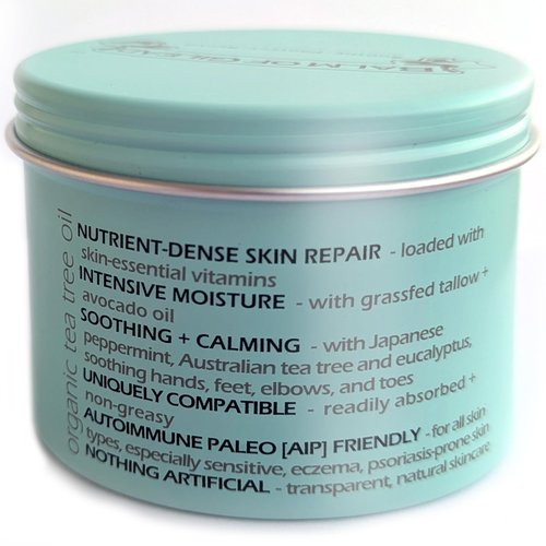 BALM OF GILEAD Foot Cream with Tea Tree and Eucalyptus – Intensive Moisturizing Cream for Dry, Cracked Heels and Feet – Refreshing Body and Skin Care Balm