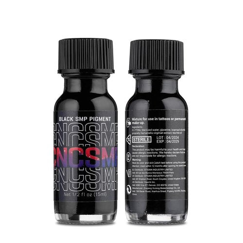CNC SMP Tattoo Ink for Scalp Micropigmentation Pigment Mega Black Professional 15ml