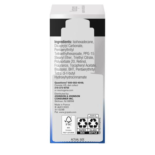 Neutrogena Rapid Wrinkle Repair Retinol Pro+ Power Facial Serum, Gentle Anti-Aging Face Serum with Pure Retinol & Nourishing Emollients, Non-Comedogenic, Paraben-Free, 1 fl. oz