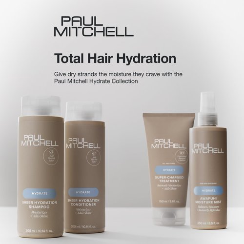 Paul Mitchell Sheer Hydration Shampoo, Moistures + Adds Shine, For Dry Hair, 33.8 fl. oz