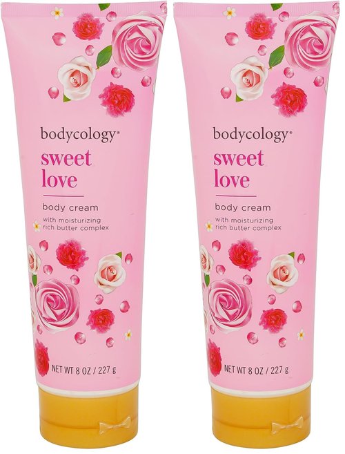 Bodycology Sweet Love Blushing Nourishing Body Cream, 8 oz (Pack of 2)