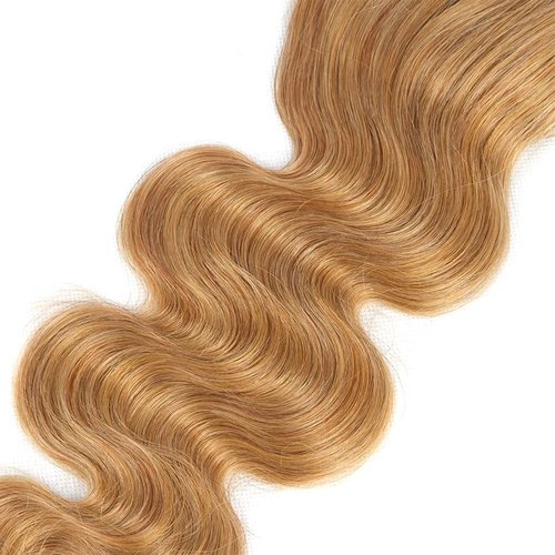 Wahairse Human Hair Bundles 14 16 18 Inch Body Wave 27# Color Human Hair Unprocessed Brazilian Virgin 3 Bundles Quick Weave Human Hair Extensions (27# Body Wave,14 16 18)