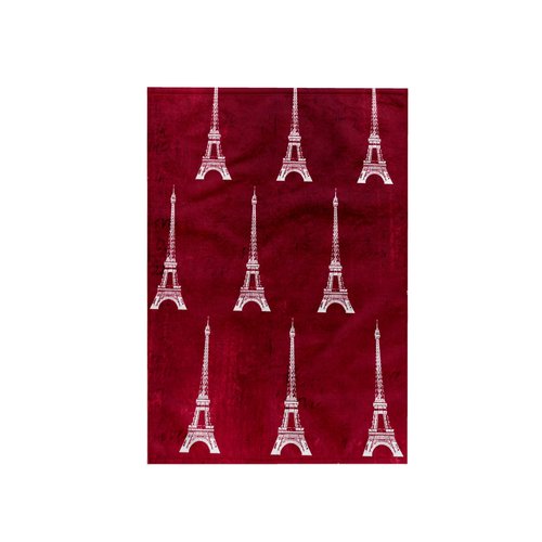 3D Rose Red Eiffel Towers TWL_35241_1 Towel, 15" x 22"