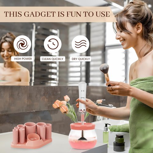 RICRIS Makeup Brush Cleaner Machine and Shampoo