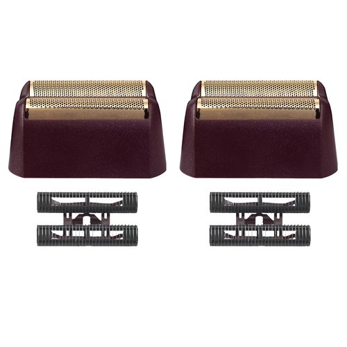 Finale Replacement Foil and Cutter Bar Assembly Compatible with wahl 5 Star Shaver 8061-100 8164,Gold Super Close Shaver Replacement Foil Compatible with wahl Foil Shaver Replacement Head, Red 2-Pack