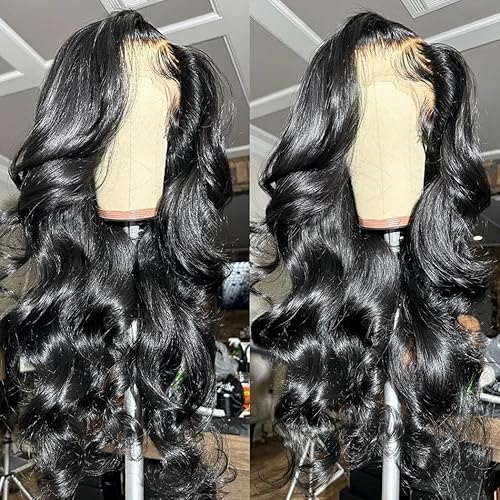 Body Wave Lace Front Wigs Human Hair 13x4 HD Lace Frontal Wigs Human Hair Pre Plucked 180 Density Brazilian Glueless Wigs Human Hair for Women Natural Color 26 Inch