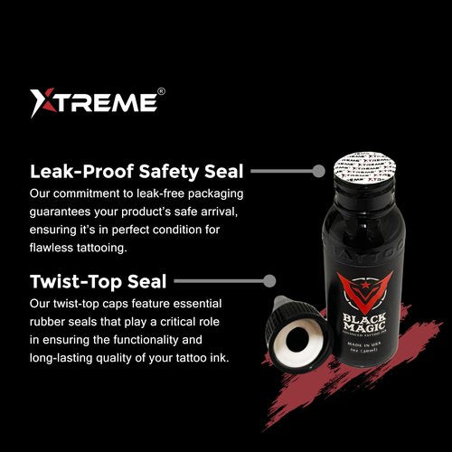 Xtreme Tattoo Ink, Versatile Medium Viscosity for Precision Tattooing, Rich Hue, Quick Healing, Acrylic-Free, Water Based, Highest Safety Stards - Ready-to-Use Tattoo Ink (Neon Blue, 4 oz)