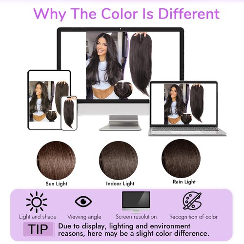 Eawwii Dark Brown Synthetic Hair Toppers for Women with Thinning 3D 360° Cover Clip in Wispy Bangs Upgraded Adjustable Bandage 24 Inch Long Layered