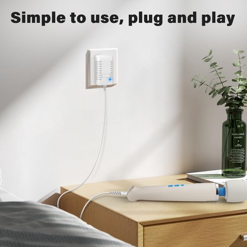 Cisain Replacement Charger Cord Compatible with Magic Wand HV-270, Power Cord Charging Cable for Magic Wand HV-270 Massager (White)