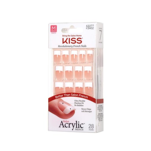 Kiss Salon Acrylic French Kit Sugar Rush Medium (6 Pack)