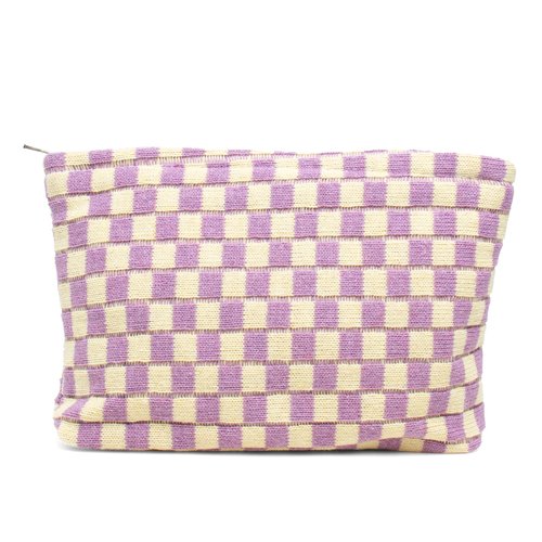 Makeup Bag Cosmetic Bag for Women,Makeup Bags for Purse Zipper Cosmetic Pouch Large Travel Canvas Make Up Organizer for Women and Ladies Purse(Dream Purple2)