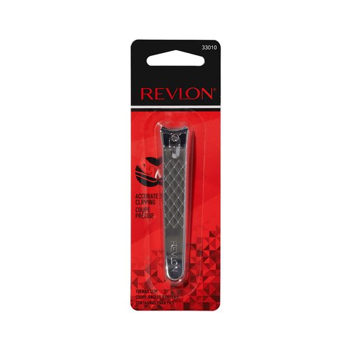 Revlon Toenail Clipper with File, Nail Care Tool with a Curved Blade for Accurate Trimming and Grooming, Easy to Use, 1 Count (Pack of 12)