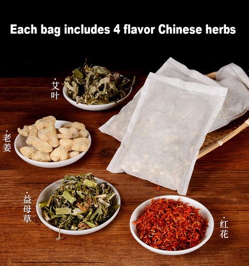 QianYiDa Foot Bath Herb, Foot Soak Herbal Chinese Medicine for Foot Reflexology Herbs 31oz 中药泡脚足浴包 真材实料 老姜 红花 艾草 益母草 900g