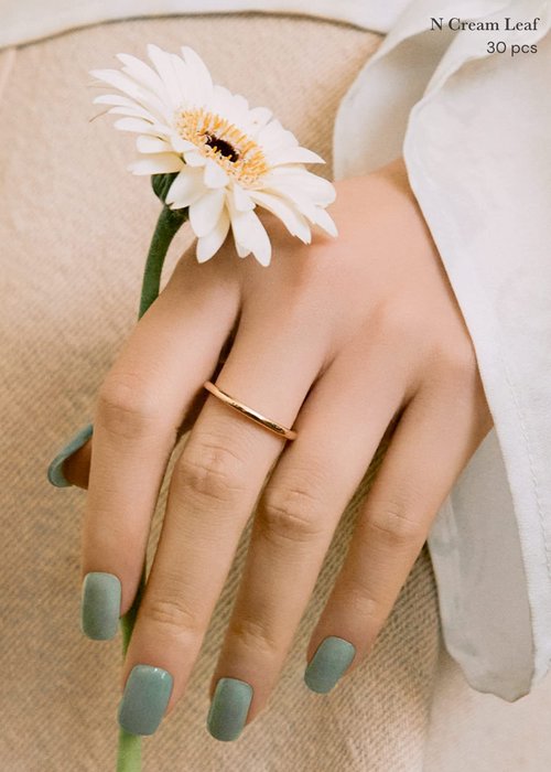 ohora Semi Cured Gel Nail Set of 2 (N Cream Leaf & N Cream Beige) - Professional Salon-Quality Nail Care