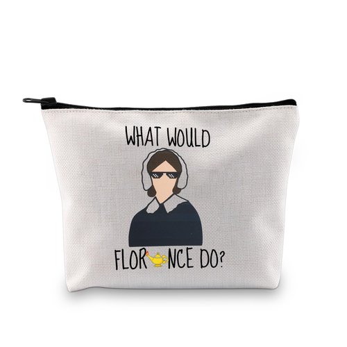 GJTIM Nurse Gift Nursing Graduation Toiletry Pouch What Would Do Makeup Bag Nurse Fans Gift (What Would Do)