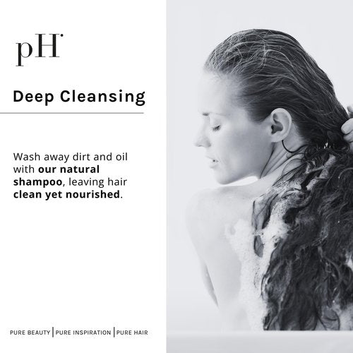 pH PURE HAIR Argan & Keratin Shampoo - Deeply Hydrating & Moisturizing Hair Shampoo for Damaged, Color-Treated Hair - Adds Shine, Strength & Softness - 8.45 oz