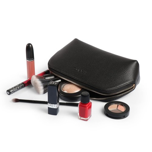 Londo Genuine Leather Makeup Bag – Cosmetic Pouch, Travel Organizer, Toiletry Clutch for Women, Stylish & Durable Storage for Essentials
