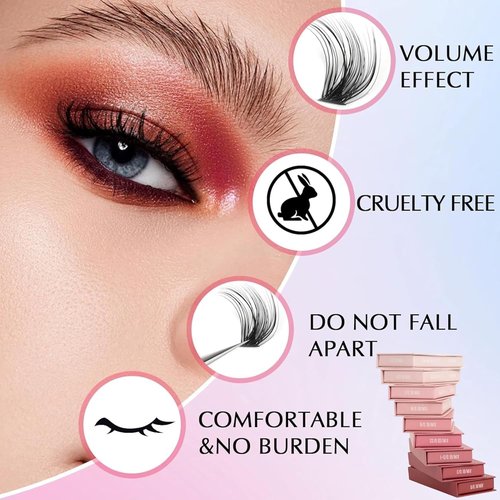 L Curl Mixed Lash Trays by SoCal Beauty – Faux Mink Eyelash Extensions L Curl – 20 Rows per Tray, Color-Coded, Aluminum Backing & Window View – Professional Lash Extensions