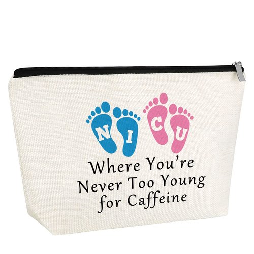Thank You Gift for Nurse Midwife Women NICU Makeup Bag NICU Nurse Gifts Newborn Baby Nurse Cosmetic Bag Neonatal Nurse Gift Nursing Student NICU Preemie Nurse Gift Appreciation Thanksgiving Gift
