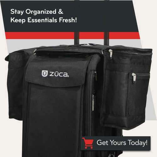ZUCA Pro & Sport Bag Accessory: Large Artist Utility MakeUp Pouch - Durable, Spacious Cosmetic Storage Solution For Travel & Professional Use