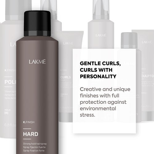 LAKMÉ K.Finish Hard Strong Hold Hairspray, Hairspray with Extreme Hold, Hair Styling Spray, 10.2 Fl Oz