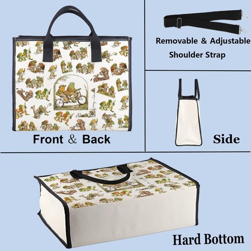 WZMPA Funny Frog Cosmetic Bag Frog Fans Gift Humor Frog Character Makeup Zipper Pouch Bag Frog Merchandise (Frog BG)