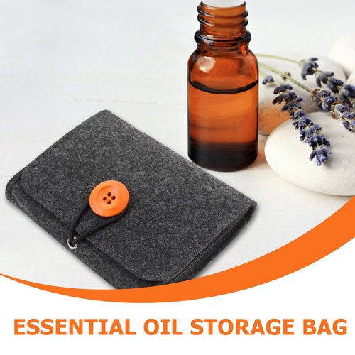 FOMIYES Purse Essentials Purse Essentials 2Pcs Essential Oil Carrying Case Bag Portable Essential Oils Travel Organizer Pouch Bag Essential Oil Storage Essential Oil Storage