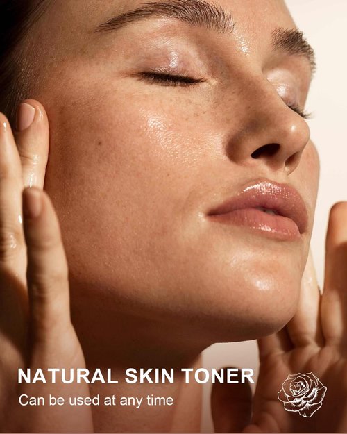 Yoken Pure Rose Water Toner for Face, 32 Fl Oz Bulk, 100% Natural Rosa Damascena Rose Hydrosol, Refreshing Rosewater for Hair, Skin, Aromatherapy, Hydrates & Soothes, Alcohol Free, Chemical Free