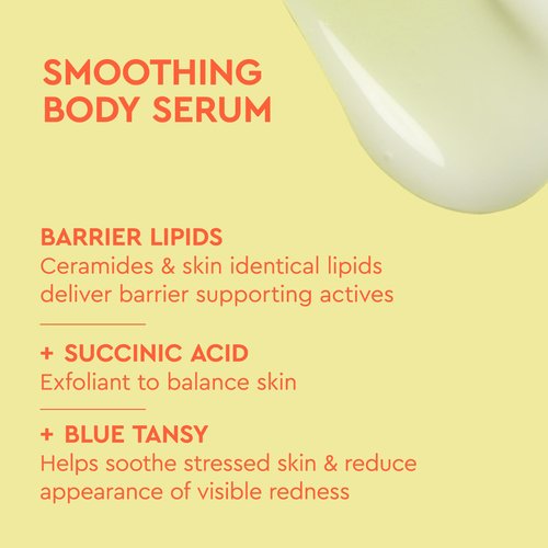 BYOMA Smoothing Body Serum & Polish Bundle – For Breakouts & Textured Skin – Exfoliating + Soothing with PHA, Succinic Acid & Blue Tansy – Skin Barrier Support – 10.4 fl oz + 6.76 fl oz
