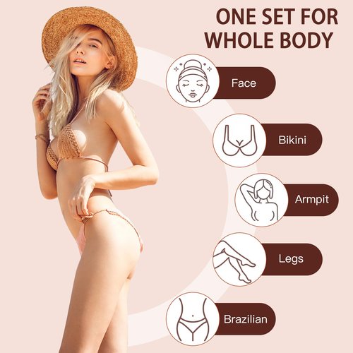 Bouvetan Hard Wax Beads 2.2 lbs, 10 Pack Variety Wax Beans for Hair Removal, Sensitive Skin, Ideal for Face, Eyebrows, Bikini, Underarms, Legs, Brazilian Waxing and Full Body