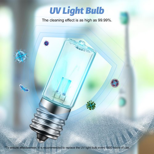 Bulb Compatible with Philips Sonicare HX6150 HX6160/D HX7990 Charger Appliances, 3 Watts UV Bulb Replacement Parts