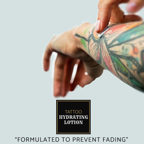 ETADERM Tattoo Lotion - Tattoo Aftercare Lotion with Aloe Vera, Glycerin, Shea Butter & Coconut Oil - Tattoo Cream Aftercare for Skin Hydration & Moisturizer - Enhances Tattoo Color & Vibrancy 236ml