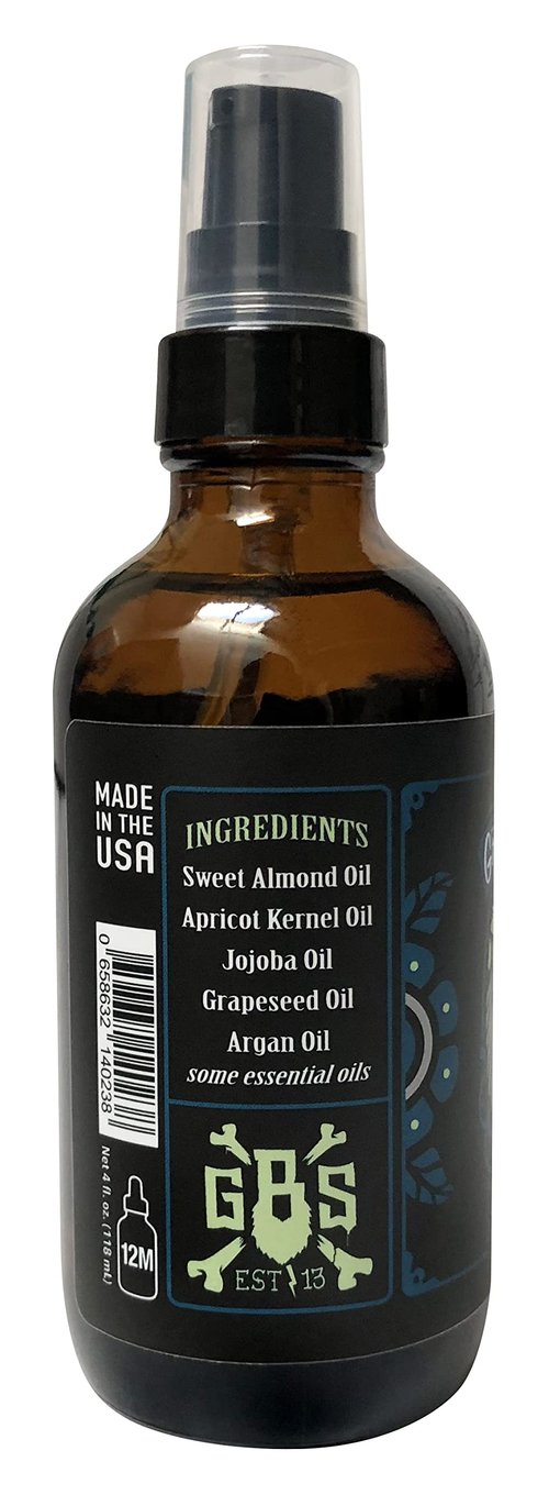 Grave Before Shave Leather/Cedar-wood scent Beard Oil 4 oz. BIG BOTTLE