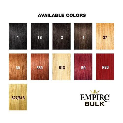 Sensationnel Empire Bulk Braiding – Water Wave Human Hair Braids for Knotless Boho Box or Curly Loosewave Styles 1 pack (14 inch, 2 DARKBROWN)