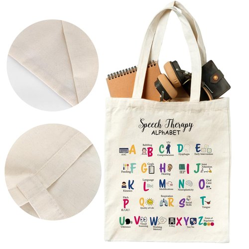 Speech Therapist Gift, Speech Therapy Tote Bag, Speech Language Pathologist Gifts, Speech Therapist Gift for Women, Speech Therapist Appreciation Thank You Gifts(SLP Tote bag)